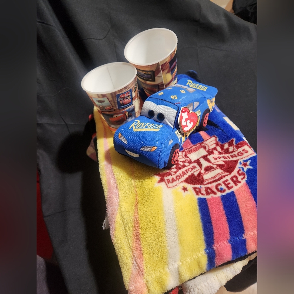 Radiator Springs Racers Plush and Disney Park Blanket Hand Curated Gift Set